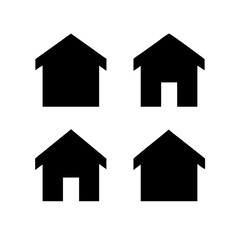 Houses icons set. Real estate. Web home icon for apps and websites. Collection home icons. House symbol. Set of Houses Icons or symbols Vector fully editable file.
