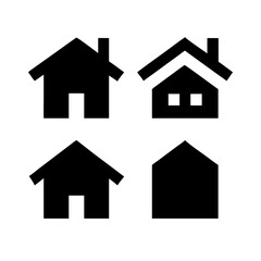 Houses icons set. Real estate. Web home icon for apps and websites. Collection home icons. House symbol. Set of Houses Icons or symbols Vector fully editable file.
