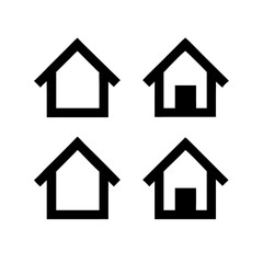 Houses icons set. Real estate. Web home icon for apps and websites. Collection home icons. House symbol. Set of Houses Icons or symbols Vector fully editable file.
