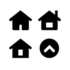 Houses icons set. Real estate. Web home icon for apps and websites. Collection home icons. House symbol. Set of Houses Icons or symbols Vector fully editable file.
