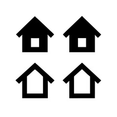 Houses icons set. Real estate. Web home icon for apps and websites. Collection home icons. House symbol. Set of Houses Icons or symbols Vector fully editable file.
