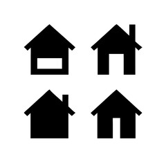 Houses icons set. Real estate. Web home icon for apps and websites. Collection home icons. House symbol. Set of Houses Icons or symbols Vector fully editable file.
