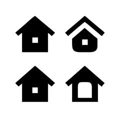 Houses icons set. Real estate. Web home icon for apps and websites. Collection home icons. House symbol. Set of Houses Icons or symbols Vector fully editable file.

