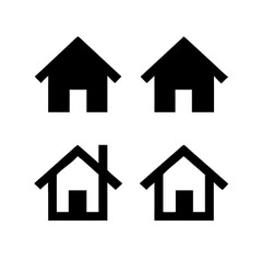 Houses icons set. Real estate. Web home icon for apps and websites. Collection home icons. House symbol. Set of Houses Icons or symbols Vector fully editable file.
