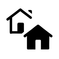 Houses icons set. Real estate. Web home icon for apps and websites. Collection home icons. House symbol. Set of Houses Icons or symbols Vector fully editable file.
