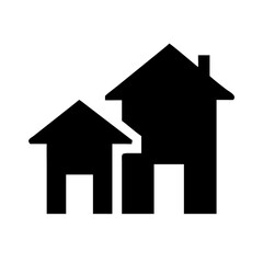 Houses icons set. Real estate. Web home icon for apps and websites. Collection home icons. House symbol. Set of Houses Icons or symbols Vector fully editable file.