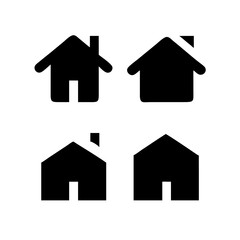 Houses icons set. Real estate. Web home icon for apps and websites. Collection home icons. House symbol. Set of Houses Icons or symbols Vector fully editable file.