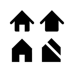 Houses icons set. Real estate. Web home icon for apps and websites. Collection home icons. House symbol. Set of Houses Icons or symbols Vector fully editable file.