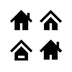Houses icons set. Real estate. Web home icon for apps and websites. Collection home icons. House symbol. Set of Houses Icons or symbols Vector fully editable file.
