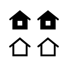 Houses icons set. Real estate. Web home icon for apps and websites. Collection home icons. House symbol. Set of Houses Icons or symbols Vector fully editable file.