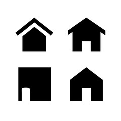 Houses icons set. Real estate. Web home icon for apps and websites. Collection home icons. House symbol. Set of Houses Icons or symbols Vector fully editable file.