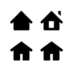 Houses icons set. Real estate. Web home icon for apps and websites. Collection home icons. House symbol. Set of Houses Icons or symbols Vector fully editable file.