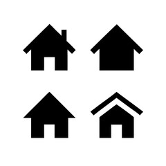 Houses icons set. Real estate. Web home icon for apps and websites. Collection home icons. House symbol. Set of Houses Icons or symbols Vector fully editable file.