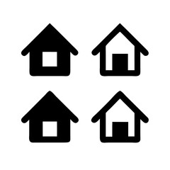 Houses icons set. Real estate. Web home icon for apps and websites. Collection home icons. House symbol. Set of Houses Icons or symbols Vector fully editable file.