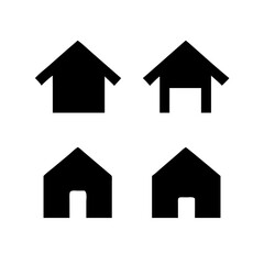 Houses icons set. Real estate. Web home icon for apps and websites. Collection home icons. House symbol. Set of Houses Icons or symbols Vector fully editable file.