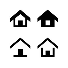 Houses icons set. Real estate. Web home icon for apps and websites. Collection home icons. House symbol. Set of Houses Icons or symbols Vector fully editable file.