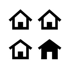 Houses icons set. Real estate. Web home icon for apps and websites. Collection home icons. House symbol. Set of Houses Icons or symbols Vector fully editable file.