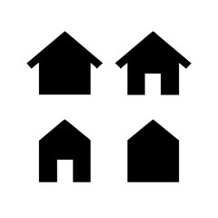 Houses icons set. Real estate. Web home icon for apps and websites. Collection home icons. House symbol. Set of Houses Icons or symbols Vector fully editable file.