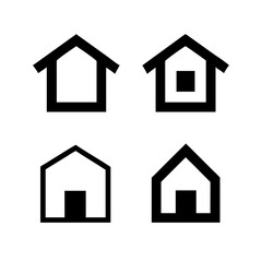 Houses icons set. Real estate. Web home icon for apps and websites. Collection home icons. House symbol. Set of Houses Icons or symbols Vector fully editable file.