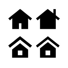 Houses icons set. Real estate. Web home icon for apps and websites. Collection home icons. House symbol. Set of Houses Icons or symbols Vector fully editable file.
