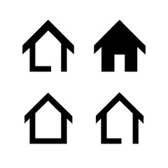 Houses icons set. Real estate. Web home icon for apps and websites. Collection home icons. House symbol. Set of Houses Icons or symbols Vector fully editable file.