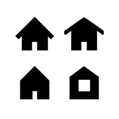 Houses icons set. Real estate. Web home icon for apps and websites. Collection home icons. House symbol. Set of Houses Icons or symbols Vector fully editable file.