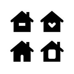 Houses icons set. Real estate. Web home icon for apps and websites. Collection home icons. House symbol. Set of Houses Icons or symbols Vector fully editable file.