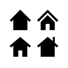 Houses icons set. Real estate. Web home icon for apps and websites. Collection home icons. House symbol. Set of Houses Icons or symbols Vector fully editable file.