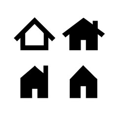 Houses icons set. Real estate. Web home icon for apps and websites. Collection home icons. House symbol. Set of Houses Icons or symbols Vector fully editable file.