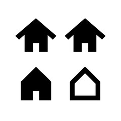 Houses icons set. Real estate. Web home icon for apps and websites. Collection home icons. House symbol. Set of Houses Icons or symbols Vector fully editable file.