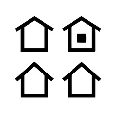 Houses icons set. Real estate. Web home icon for apps and websites. Collection home icons. House symbol. Set of Houses Icons or symbols Vector fully editable file.