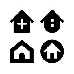 Houses icons set. Real estate. Web home icon for apps and websites. Collection home icons. House symbol. Set of Houses Icons or symbols Vector fully editable file.
