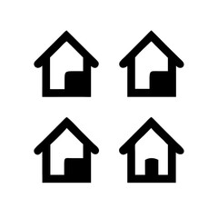 Houses icons set. Real estate. Web home icon for apps and websites. Collection home icons. House symbol. Set of Houses Icons or symbols Vector fully editable file.