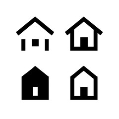 Houses icons set. Real estate. Web home icon for apps and websites. Collection home icons. House symbol. Set of Houses Icons or symbols Vector fully editable file.