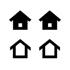 Houses icons set. Real estate. Web home icon for apps and websites. Collection home icons. House symbol. Set of Houses Icons or symbols Vector fully editable file.