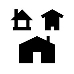 Houses icons set. Real estate. Web home icon for apps and websites. Collection home icons. House symbol. Set of Houses Icons or symbols Vector fully editable file.
