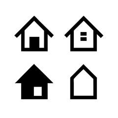 Houses icons set. Real estate. Web home icon for apps and websites. Collection home icons. House symbol. Set of Houses Icons or symbols Vector fully editable file.