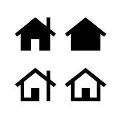 Houses icons set. Real estate. Web home icon for apps and websites. Collection home icons. House symbol. Set of Houses Icons or symbols Vector fully editable file.