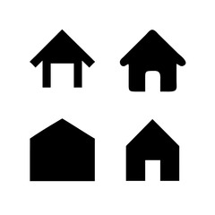 Houses icons set. Real estate. Web home icon for apps and websites. Collection home icons. House symbol. Set of Houses Icons or symbols Vector fully editable file.