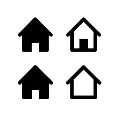 Houses icons set. Real estate. Web home icon for apps and websites. Collection home icons. House symbol. Set of Houses Icons or symbols Vector fully editable file.