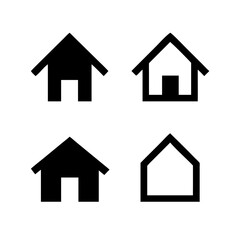 Houses icons set. Real estate. Web home icon for apps and websites. Collection home icons. House symbol. Set of Houses Icons or symbols Vector fully editable file.