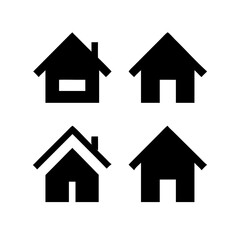 Fototapeta premium Houses icons set. Real estate. Web home icon for apps and websites. Collection home icons. House symbol. Set of Houses Icons or symbols Vector fully editable file.