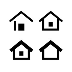 Houses icons set. Real estate. Web home icon for apps and websites. Collection home icons. House symbol. Set of Houses Icons or symbols Vector fully editable file.