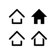 Houses icons set. Real estate. Web home icon for apps and websites. Collection home icons. House symbol. Set of Houses Icons or symbols Vector fully editable file.
