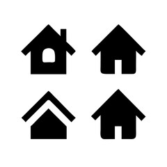 Houses icons set. Real estate. Web home icon for apps and websites. Collection home icons. House symbol. Set of Houses Icons or symbols Vector fully editable file.