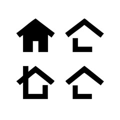 Houses icons set. Real estate. Web home icon for apps and websites. Collection home icons. House symbol. Set of Houses Icons or symbols Vector fully editable file.