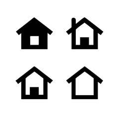 Houses icons set. Real estate. Web home icon for apps and websites. Collection home icons. House symbol. Set of Houses Icons or symbols Vector fully editable file.