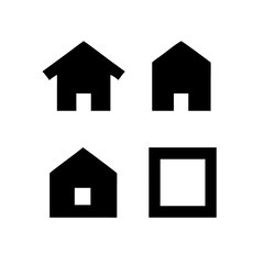 Houses icons set. Real estate. Web home icon for apps and websites. Collection home icons. House symbol. Set of Houses Icons or symbols Vector fully editable file.
