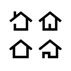 Houses icons set. Real estate. Web home icon for apps and websites. Collection home icons. House symbol. Set of Houses Icons or symbols Vector fully editable file.