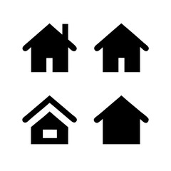 Houses icons set. Real estate. Web home icon for apps and websites. Collection home icons. House symbol. Set of Houses Icons or symbols Vector fully editable file.